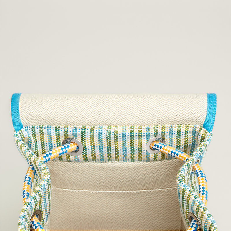 Animaux Nattes backpack - Blue | Hermès Australia